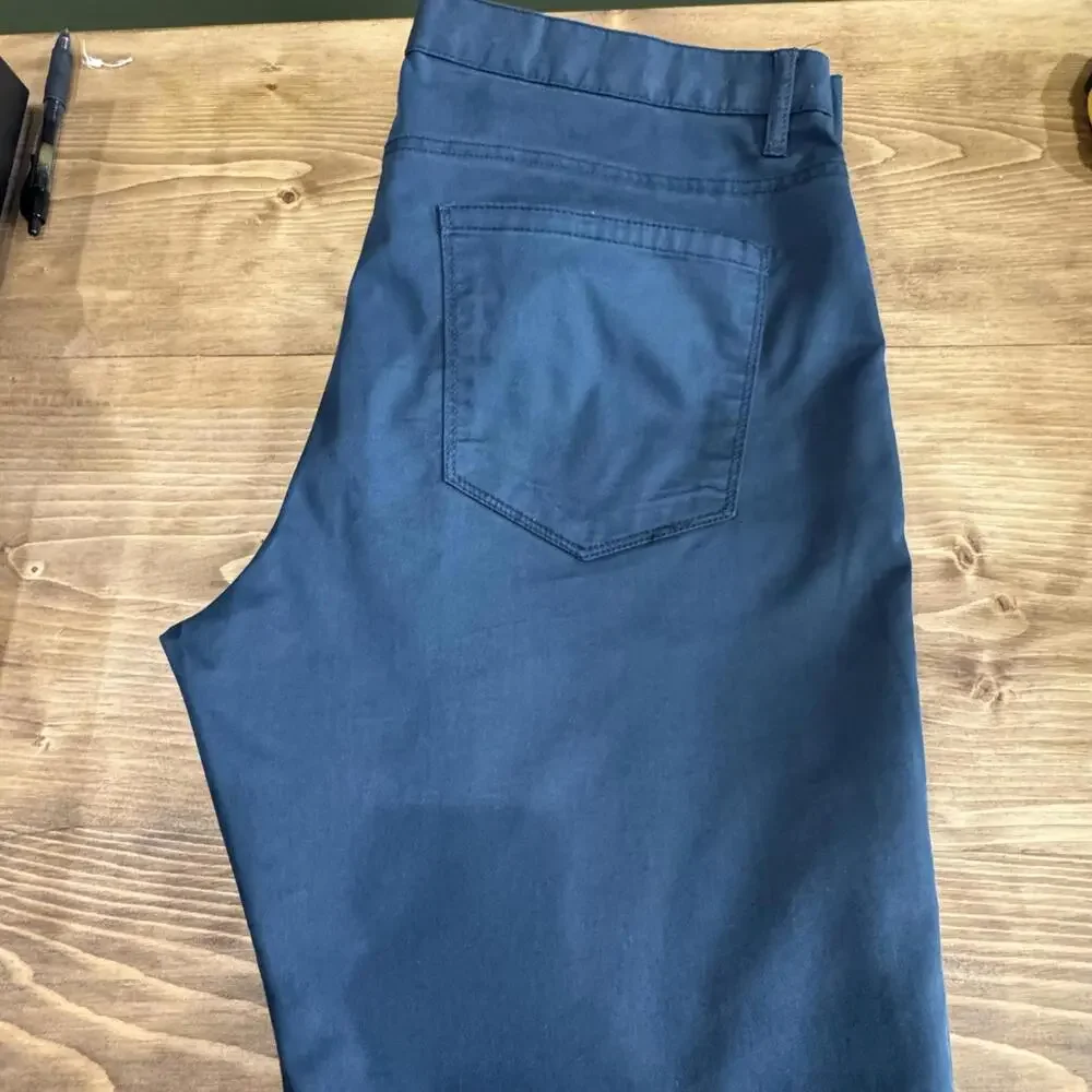 Navy Blue‎ Perry Ellis Men’s Pants 34/30 Casual Slim Fit Dress
